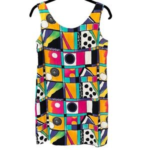 Colorful Geometric 90’s Dress